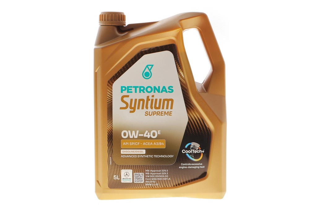 Олива 0W40 SYNTIUM SUPREME E (5L) (API SP/CF) (MB 229.5/MB 229.3/VW 502.00/505.00/RN0710) заміна для 70722M12EU
