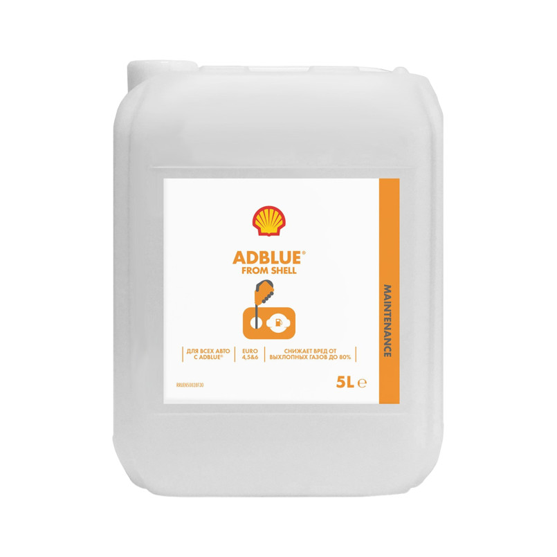 Рідина для нейтралізації відпрацьованих газів AdBlue, SHELL AdBlue 5L
