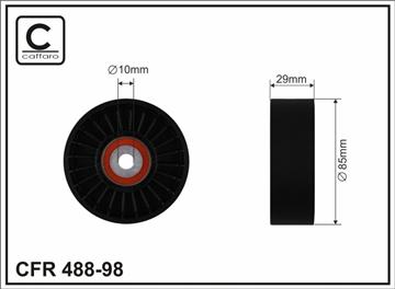 Deflection / Guide Pulley, v-ribbed belt