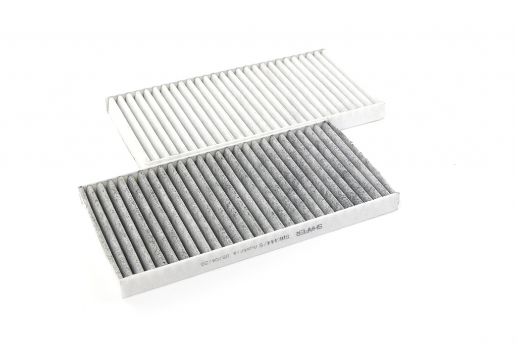 Фільтр салонний Hyundai Tucson, Sorento, Sportage, Santa Fe, 01-, 217x108x17, вугільний