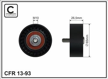Ролик натяжного механізму поліклинового ремня Lancia Kappa/SW 2.0/2.4/2.4D 08.94-10.01   65x10x26,5