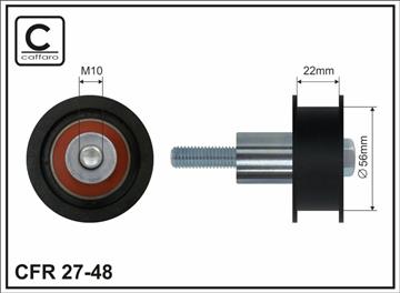 Ролик проміжний ремня ГРМ Audi A2, Seat Altea/XL/Arosa/Cordoba/Vario/Ibiza II/III/IV/IV ST/Inca/Leon/Toledo II/III 1.4/1.4LPG/1.6 10.97-   56x10x22