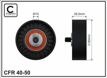 Ролик проміжний поліклинового ремня Fiat Bravo I/Coupe/Fiorino/Marea/Palio/Strada 1.0-2.0 10.95-   80x10x28,5