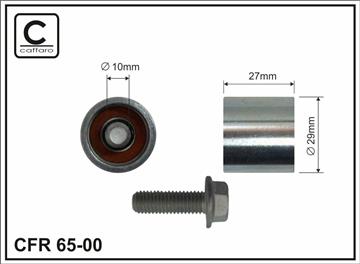 Ролик проміжний ремня ГРМ Audi A3/A4/A6/TT, Seat Alhambra/Altea/XL/Cordoba/Exeo/ST/Ibiza II/III/Leon/Toledo II/III, Skoda Octavia I/II 1.6-2.0 01.95-   29x10x29