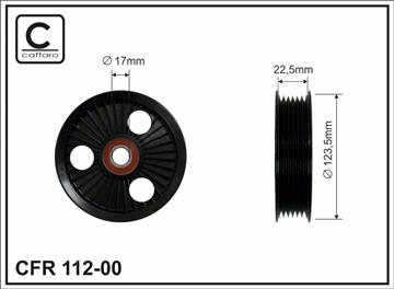 Ролик проміжний поліклинового ремня Ford Mustang 3.8 94-99   126x17x22,5