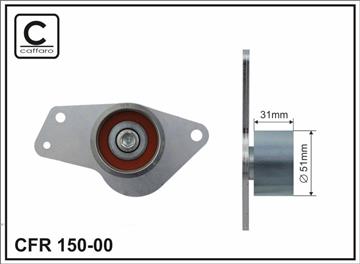 Ролик проміжний ремня ГРМ Dacia Solenza, Renault 19 I/II/Clio I/II/Kangoo/Megane I/Rapid 1.8/1.9D/2.0 06.89-   51x18x31