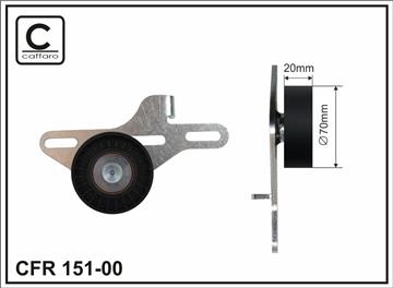 Натяжний механізм ремня ГРМ Renault Clio II/Kangoo 1.4/1.6i 08.97-   70x10x20