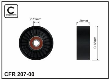 Ролик проміжний поліклинового ремня Nissan NP300/NP300 Navara/Pathfinder III 2.5D 03.02-   85x12x29