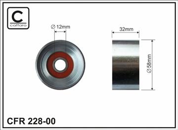 Ролик проміжний ремня ГРМ Lexus IS I 2.0 04.99-10.05   58x12x32