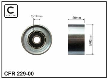 Ролик проміжний ремня ГРМ Toyota Avensis/Camry/Carina/E/II/Corolla/FX/Liteace/Picnic 1.8D/2.0D/2.2D 04.82-02.03   62x12x29