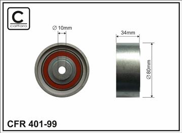 Ролик проміжний ремня ГРМ Audi A3/A4/Allroad/A5/A6/Q5/TT, Chrysler Sebring, Dodge Avenger/Caliber/Journey, Jeep Compass/Patriot, Mitsubishi Grandis/Lancer VIII 2.0D 02.03-   80x10x34