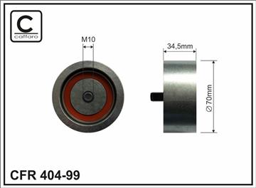 Ролик проміжний ремня ГРМ Audi A4/A6/A8/Allroad, Skoda Superb I, VW Passat/Phaeton 2.5D/4.2 01.97-03.16   70x10x34