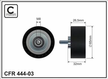 Ролик проміжний поліклинового ремня Mercedes Sprinter 3,5-T 906/3-T 906/4,6-T 906/5-T 906/Viano W639/Mixto W639/Vito W639 2.0D/2.2D 06.06-   65x8x26,5