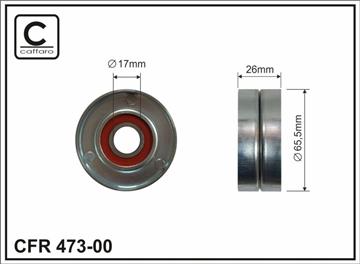 Ролик натяжного механізму поліклинового ремня Mini Cooper S R50/R53/R52 1.6 02-07   65x17x26