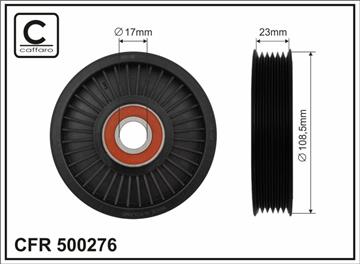 Ролик натяжного механізму поліклинового ремня Mini R50/R53/R52 1.6 03.02-11.07   108,5x17x23