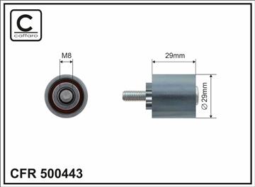 Ролик проміжний ремня ГРМ Opel Antara/Astra J/J GTC/Cascada/Insignia A/Country/Insignia B/Country/Grand Sport/Zafira C, Saab 9-5 2.0D 07.08-   29x8x29