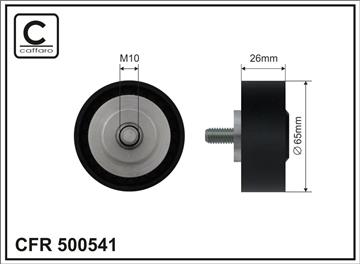 Ролик проміжний поліклинового ремня BMW 1 F20/F21/2 F45/2 Gran Tourer F46/X1 F48/X2 F39, Mini F55/F56/F57/Clubman F54/Countryman F60 1.2-2.0D 09.13-   65x10x26