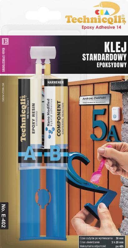 Technicqll E-402 Клей епоксидний універсальний 2x12ml шприц