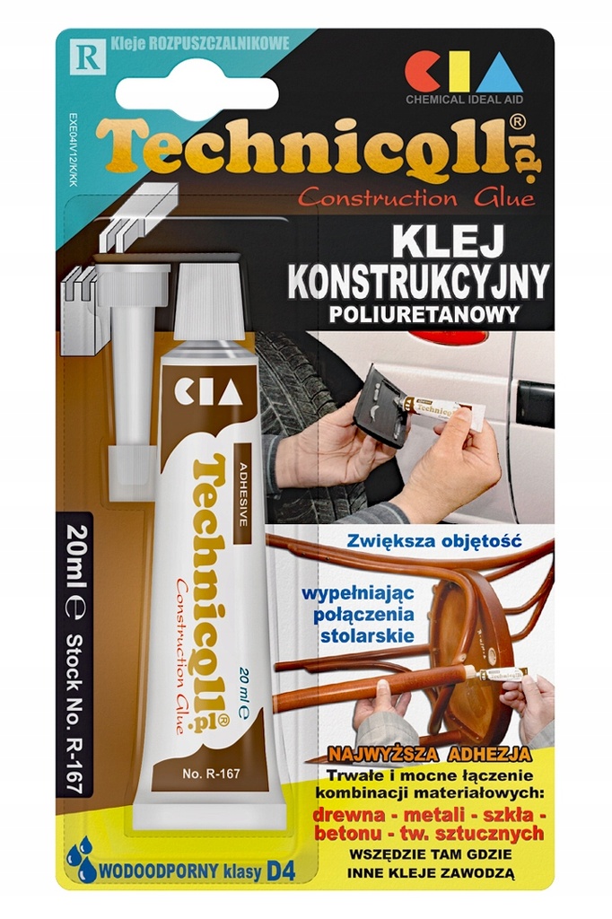 Technicqll R-167 Клей поліуретановий конструкційний 20ml тюбик