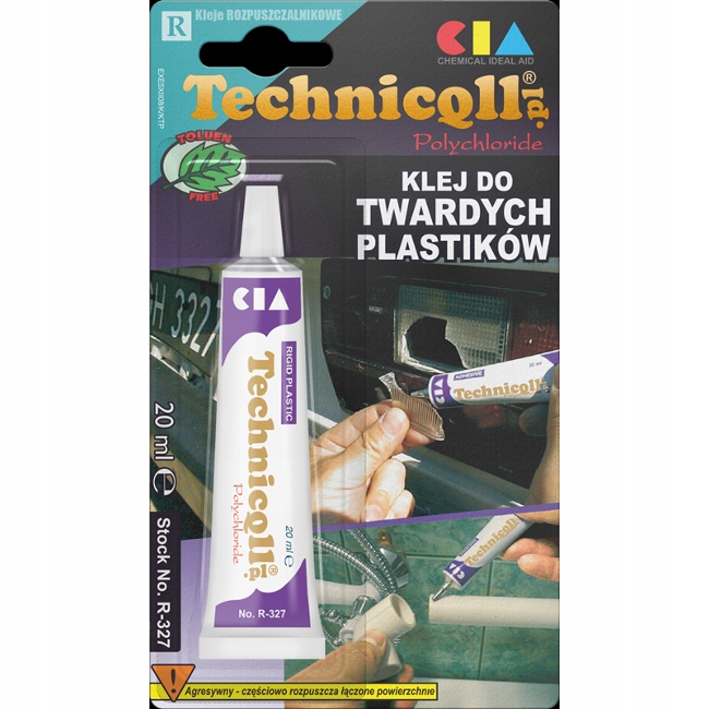 Technicqll R-327 Клей твердий пластик 20ml тюбик