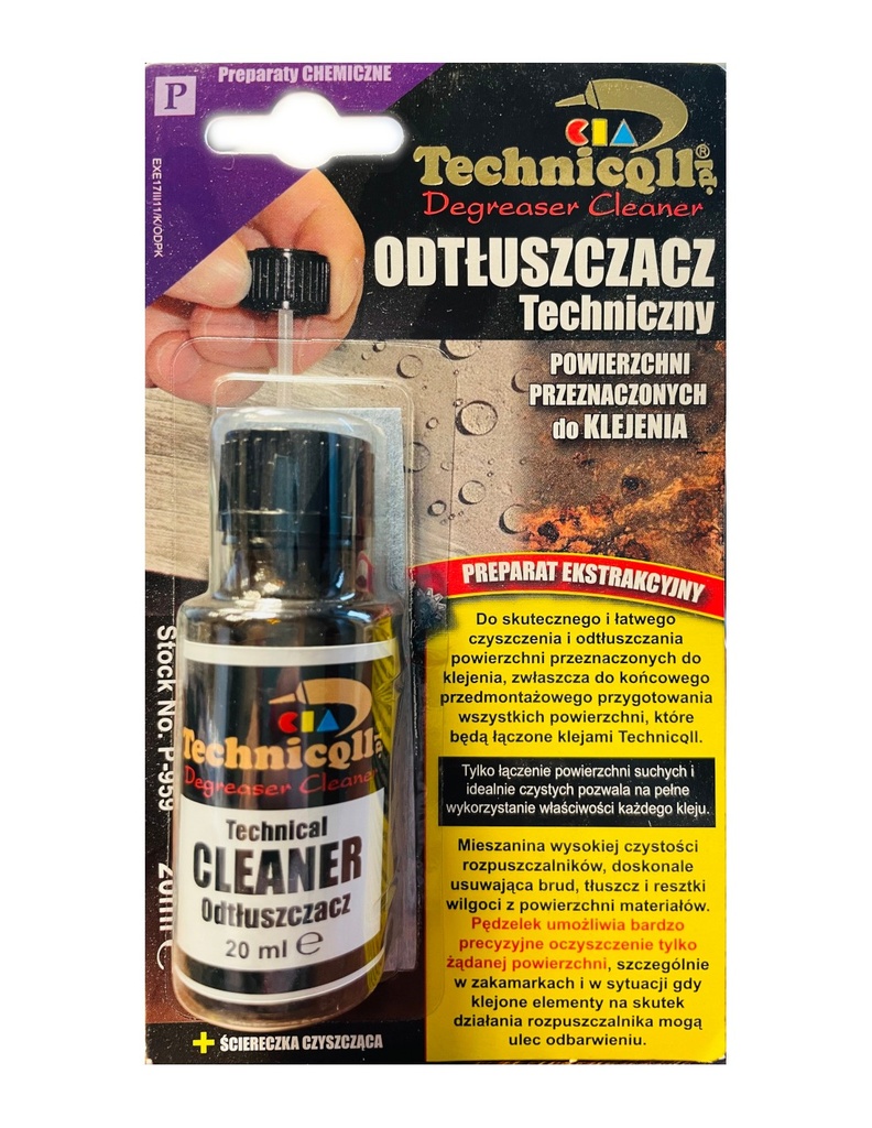 Technicqll P-959 Знежирювач технічний 20ml пензлик