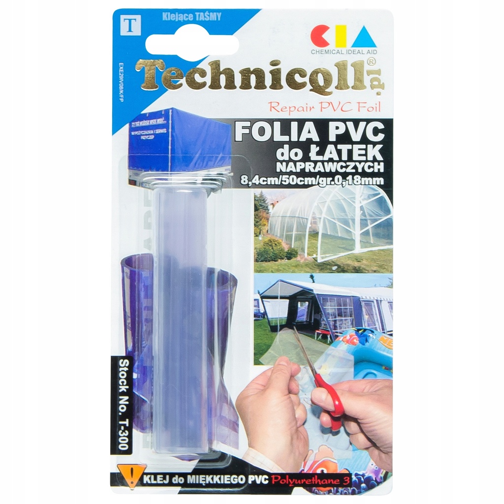 Technicqll T-300 Латка плівка ремонтна PVC 8.4cm/50cm