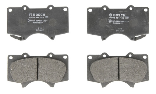 [0 986 494 153] Колодки тормозные (передние) Toyota Land Cruiser Prado/Hilux 03-/Lexus GX 02-10 (Sumitomo)