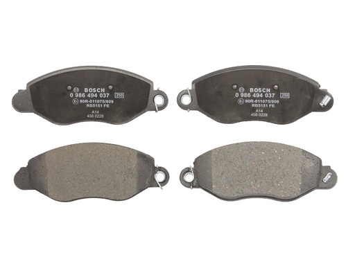 [0 986 494 037] Колодки гальмівні (передні) Ford Transit 2.0-2.4 00- (FWD) (Bosch)