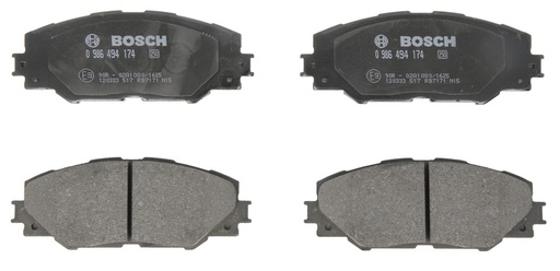 [0 986 494 174] Колодки гальмівні (передні) Toyota RAV4 2.0-3.5/Prius 1.8 05-