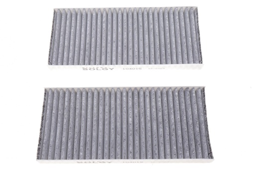 [104015] Фільтр салону Renault Kangoo 08-/ Master 10- (вугільний) (к-кт 2шт)