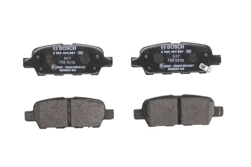 [0 986 494 861] Колодки тормозные (задние) Nissan Maxima/Suzuki Grand Vitara 08-