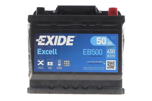[EB500] Аккумуляторная батарея 50Ah/450A (207x175x190/+R/B13) Excell