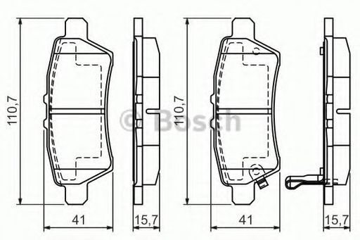 [0 986 494 369] Колодки тормозные (задние) Nissan Pathfinder III 05-