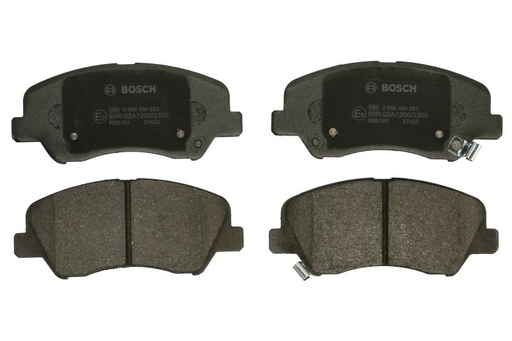 [0 986 494 563] Колодки тормозные (передние) Hyundai Accent IV/Kia Rio 10-