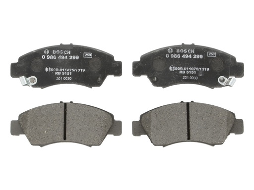 [0 986 494 299] Гальмівні колодки (передні) Honda Civic V/VI 91-01/Jazz 02-08