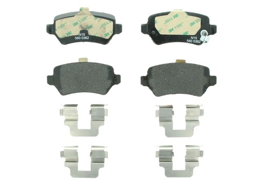 [0 986 494 654] Колодки тормозные (задние) Opel Astra G/H/Combo 01-/Kia Venga (Lucas) (с прижимной пластиной)