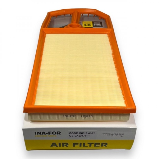 [INF13.0067] Фильтр воздушный Skoda Octavia,Seat Cordoba,Leon,Ibiza,Toledo;VW GolfIV,Bora 1997--