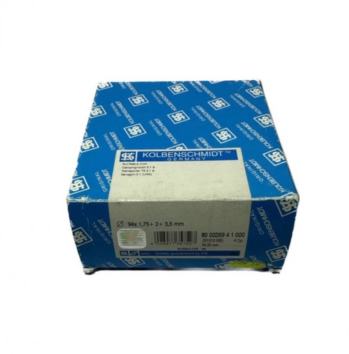 [800026941000] КІЛЬЦЯ ПОРШНЕВІ комплект D=94.0 STD 1.75-2-3.5 VW TRANSPORTER T2 T3 2.1