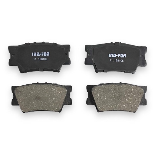 [INF11.1281] Колодки гальмівні задні Toyota RAV4 2.0 08-,2.2D-4D 05-,2.4 4X4 05-,3.5 4X4 05-