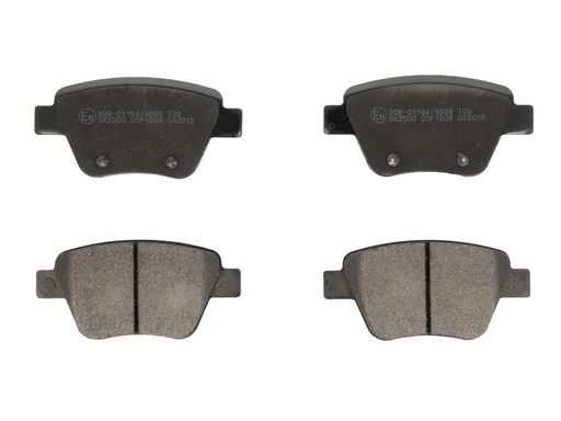 [05P1608] Комплект гальмівних колодок задн , AUDI A3; SEAT ALTEA, ALTEA XL, LEON; SKODA OCTAVIA II, SUPERB II, YETI; VW CADDY III, CADDY III/MINIVAN, EOS, GOLF VI, JETTA IV, SCIROCCO III 1.2-3.6 02.03-12.17