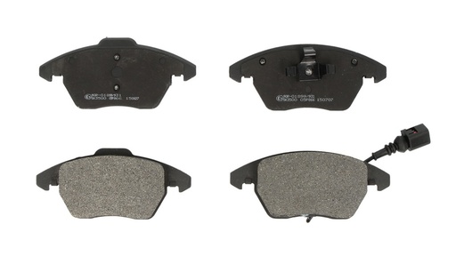 [05P866] Комплект гальмівних колодок передн , AUDI A1, A3, TT; SEAT ALTEA, ALTEA XL, IBIZA IV, IBIZA IV SC, IBIZA IV ST, LEON, TOLEDO III, TOLEDO IV; SKODA FABIA II, OCTAVIA II, RAPID 1.2-3.6 08.97-