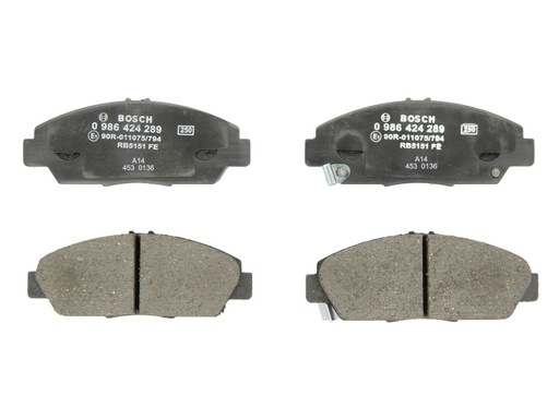 [0 986 424 289] Колодка гальм. диск. HONDA ACCORD передн. (вир-во Bosch)