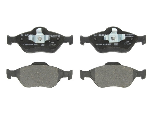 [0 986 424 558] Колодка гальм. диск. FORD FIESTA, FUSION, MAZDA 2 передн. (вир-во Bosch)