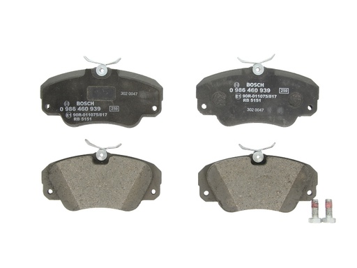 [0 986 460 939] Колодка гальм. диск. OPEL OMEGA B передн. (вир-во Bosch)