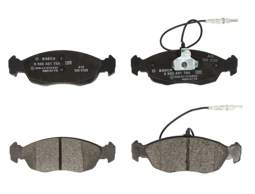 [0 986 461 764] Колодка гальм. диск. PEUGEOT 306 передн. (вир-во Bosch)