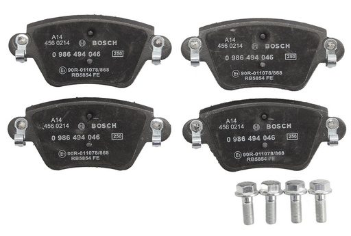 [0 986 494 046] Колодка тормоз. диск. FORD MONDEO, RENAULT KANGOO задн. (произв. Bosch)