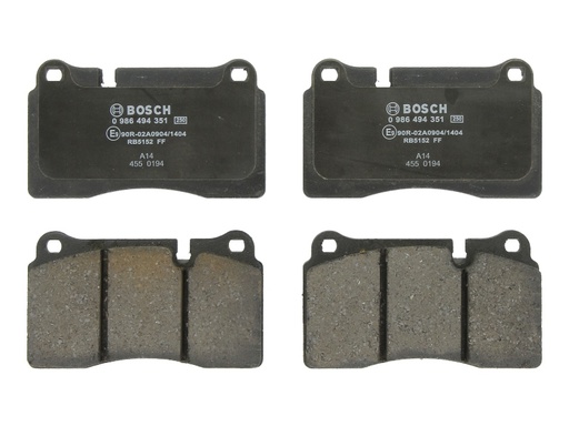 [0 986 494 351] Колодка тормоза диск. LAND ROVER передн. (вир-во Bosch)