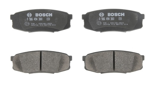 [0 986 494 380] Колодка тормоз. диск. TOYOTA LAND CRUISER UZJ200 07 - задн. (вир-во Bosch)
