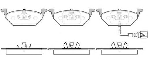 [0633.41] Колодки тормозные дисковые AUDI A3, SEAT, SKODA, VW передние