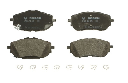 [0 986 494 676] Колодка гальм. диск. TOYOTA AURIS 1.3-2.0 2012-, COROLLA 1.33-1.8 2013 - передн. (вир-во Bosch)